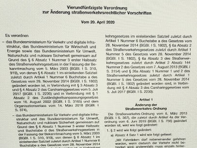 „Nichtiger Bußgeldkatalog“ - Fahrverbot und Bußgelder und Punkte?